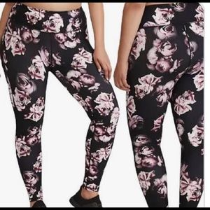 Torrid floral 3 way stretch active legging